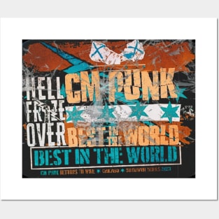 cm punk : hell frize over,best in the world Posters and Art